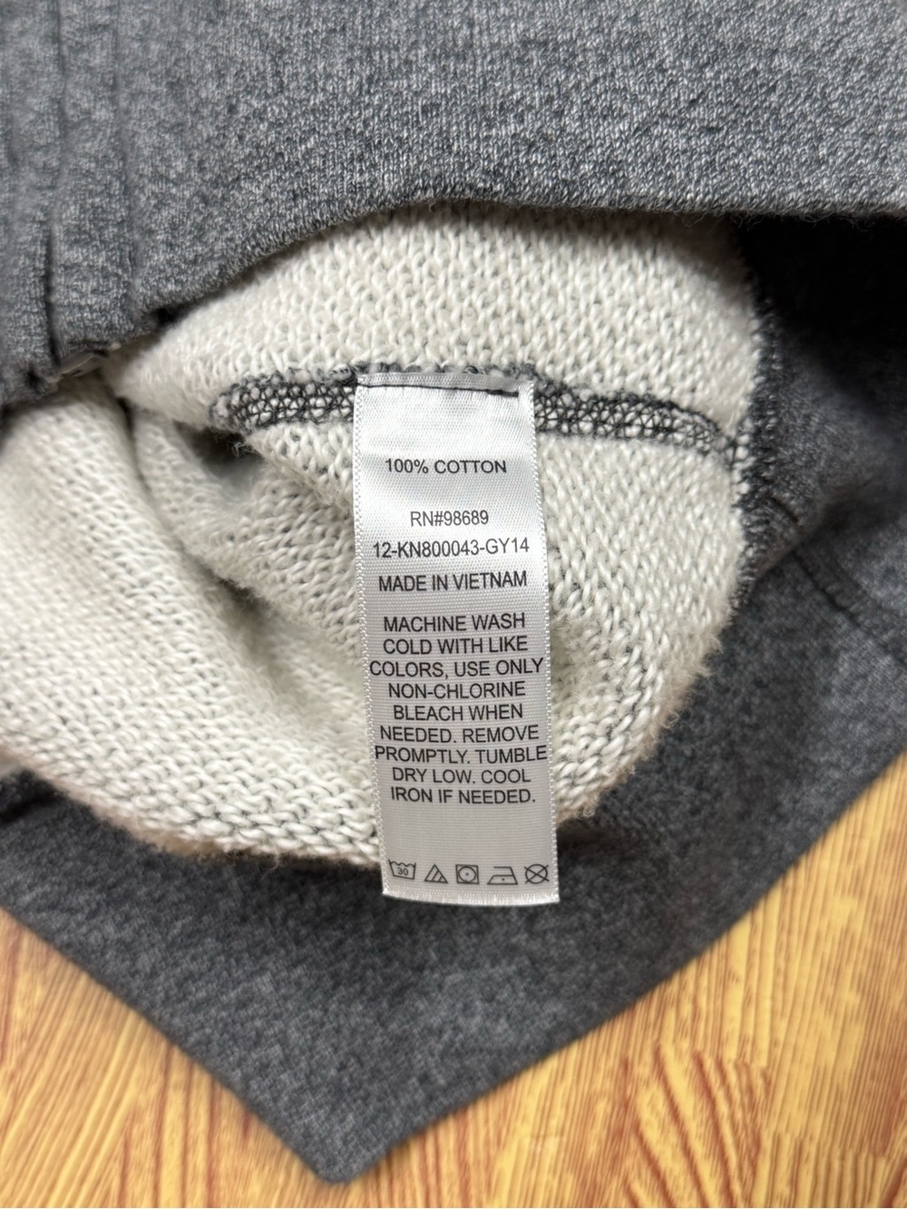 Champion Todd Snyder Hoodie Mens Large Heather Gray Pocket Full Zip Sweatshirt - Picture 5 of 7